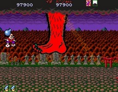 une photo d'Ã©cran de Pistol Daimyo No Bouken sur Arcade